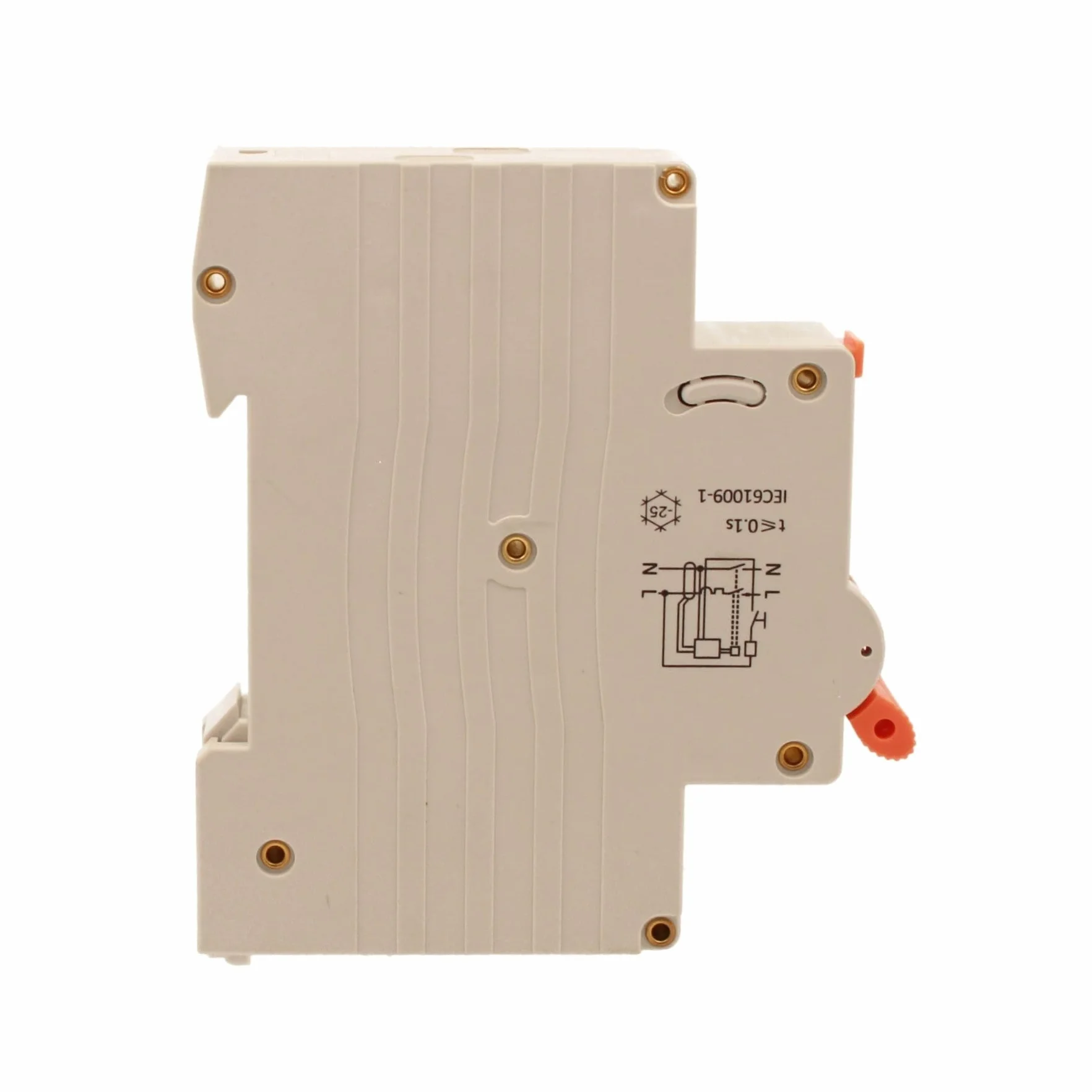 Interruptor diferencial magnetotérmico 10 mA para zonas húmedas, 10 A C10, RCBO tipo A curva C, 1 módulo DIN, 1P+N 6 kA 220 V, serie PL8HT profesional
