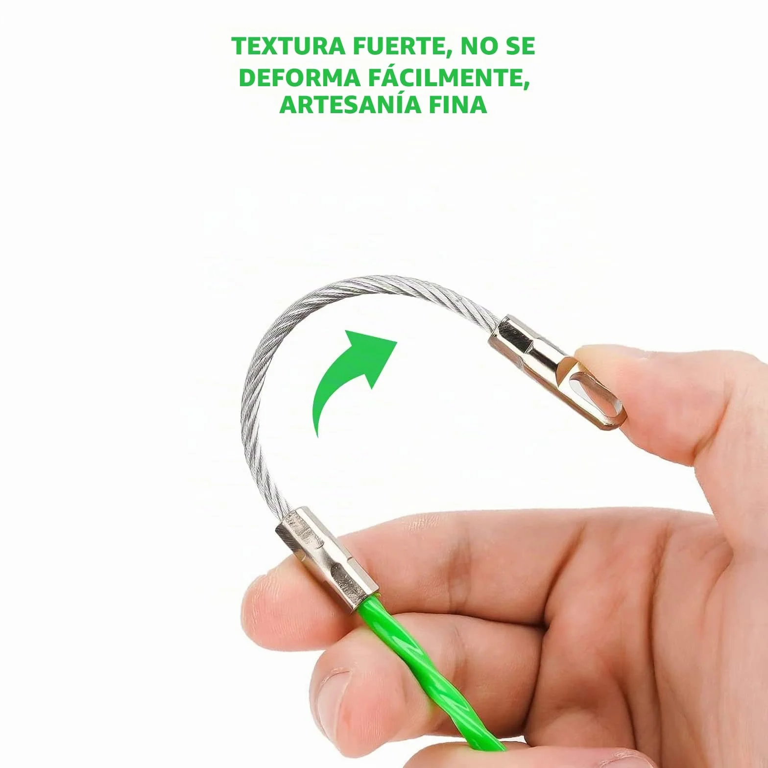 20 m Guia Pasacables, φ 4 mm Enhebrador de Alambre Electrico,con 2 muelles guía, para Tubería Conducto de Cable Pared, Obras de Telecomunicaciones