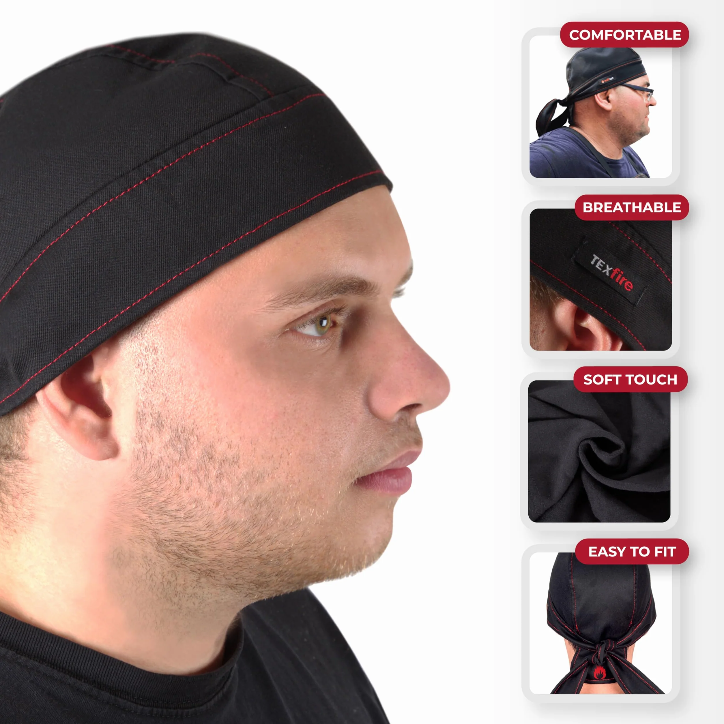 TEXFIRE Bandana Ignífuga Soldadura Ligera y Transpirable
