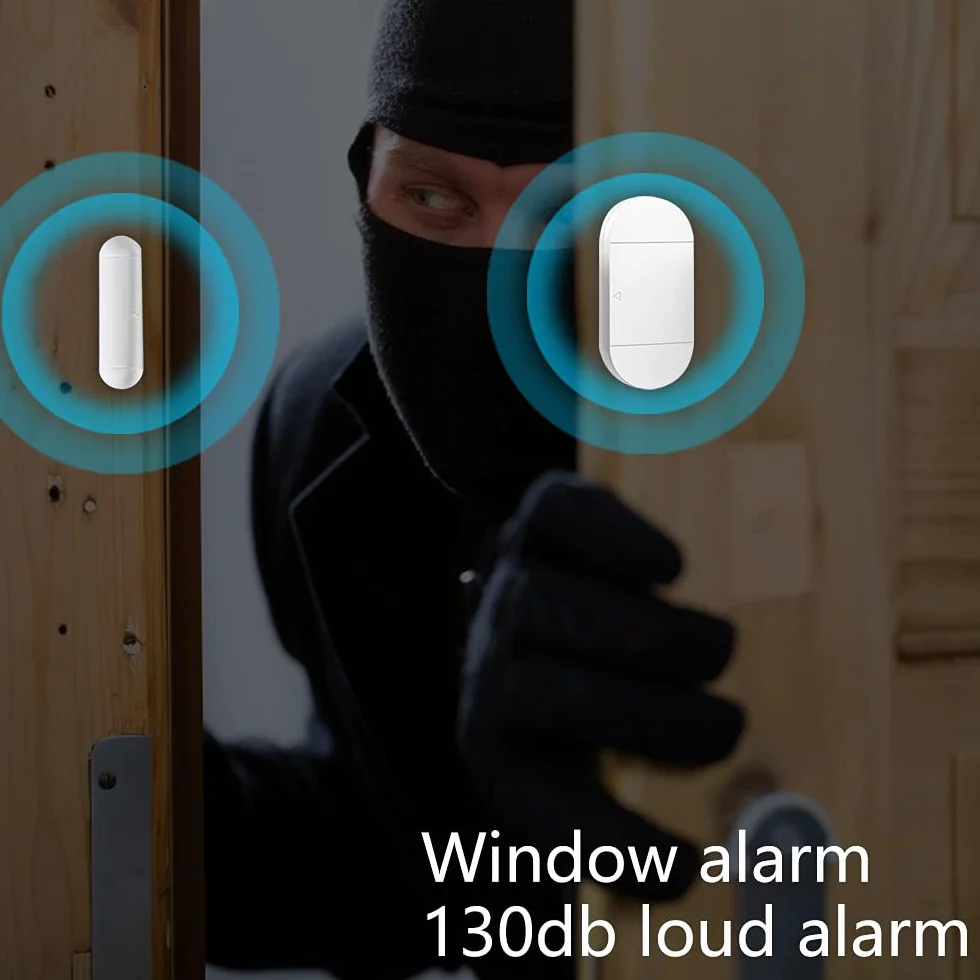 Alarma Puerta, eMylo Alarmas para Puertas con Alarma Ruidosa De 130 Db, Anti-Robo Sensor Apertura Puerta para La Seguridad De Los NiñOs Seguridad De La Tienda En El Hogar(2 Paquete)