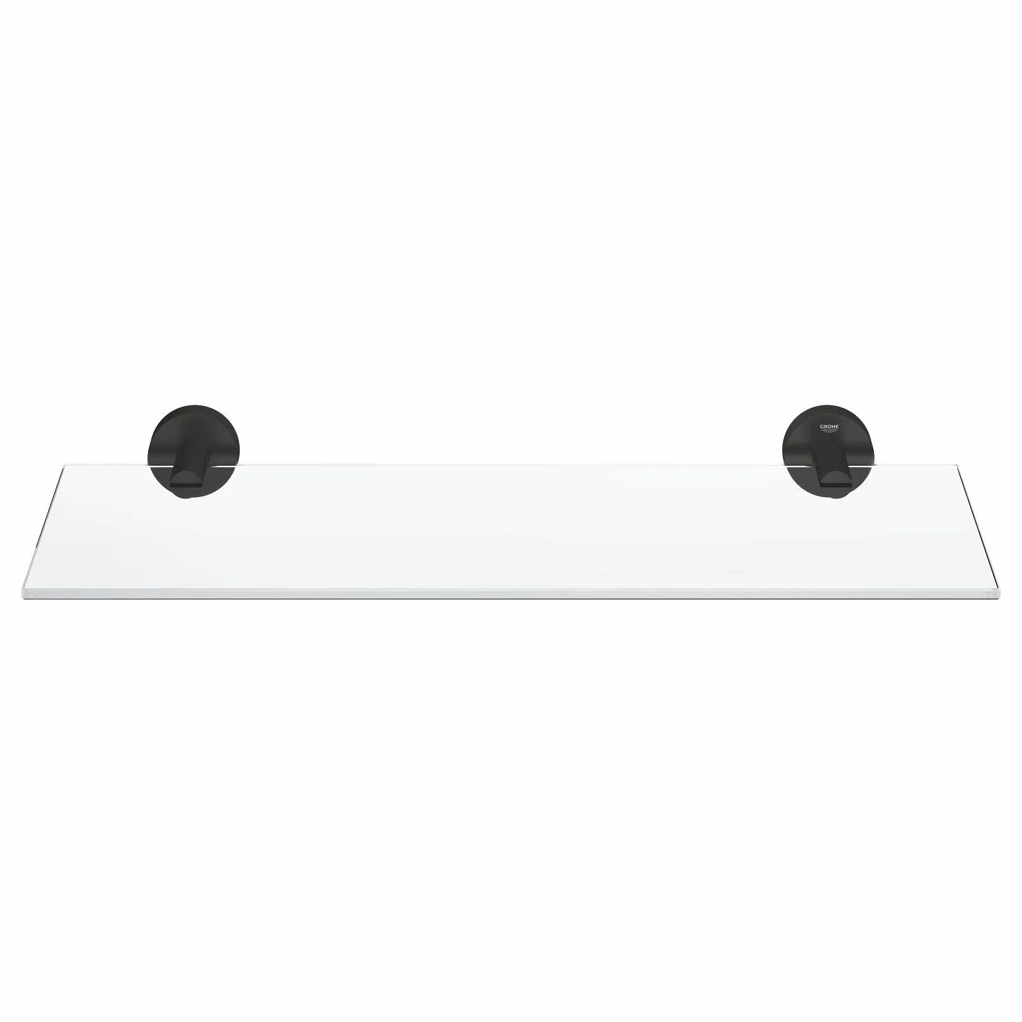 GROHE Start Quickfix - Repisa de cristal 530 mm, Negro Mate 412022430