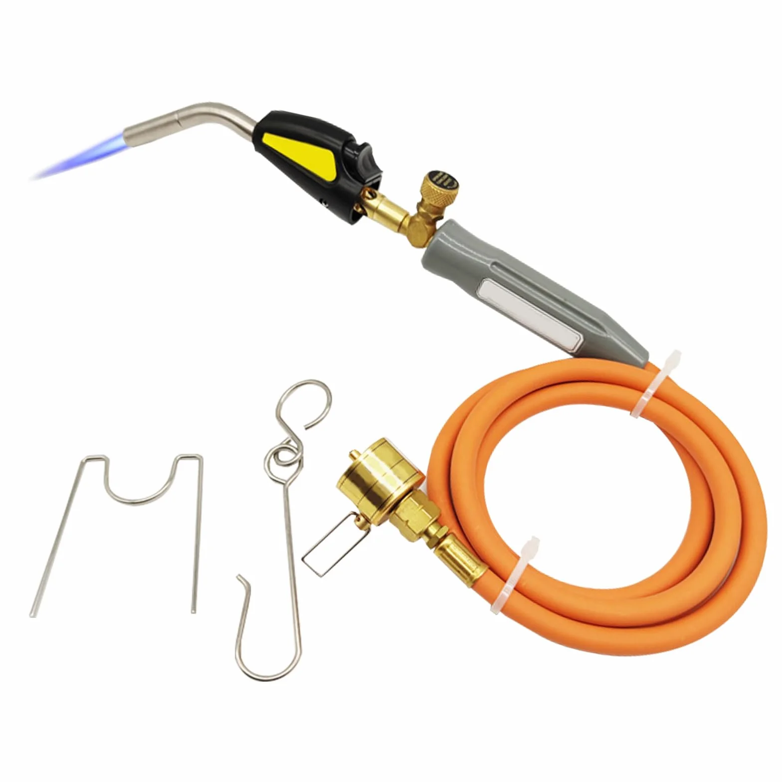 Antorcha de Soldadura para Cilindro de Propano, Antorcha de Propano MAPP con Manguera de 1,5 m Interfaz CGA600 para Soldadura, Encendido y Barbacoa