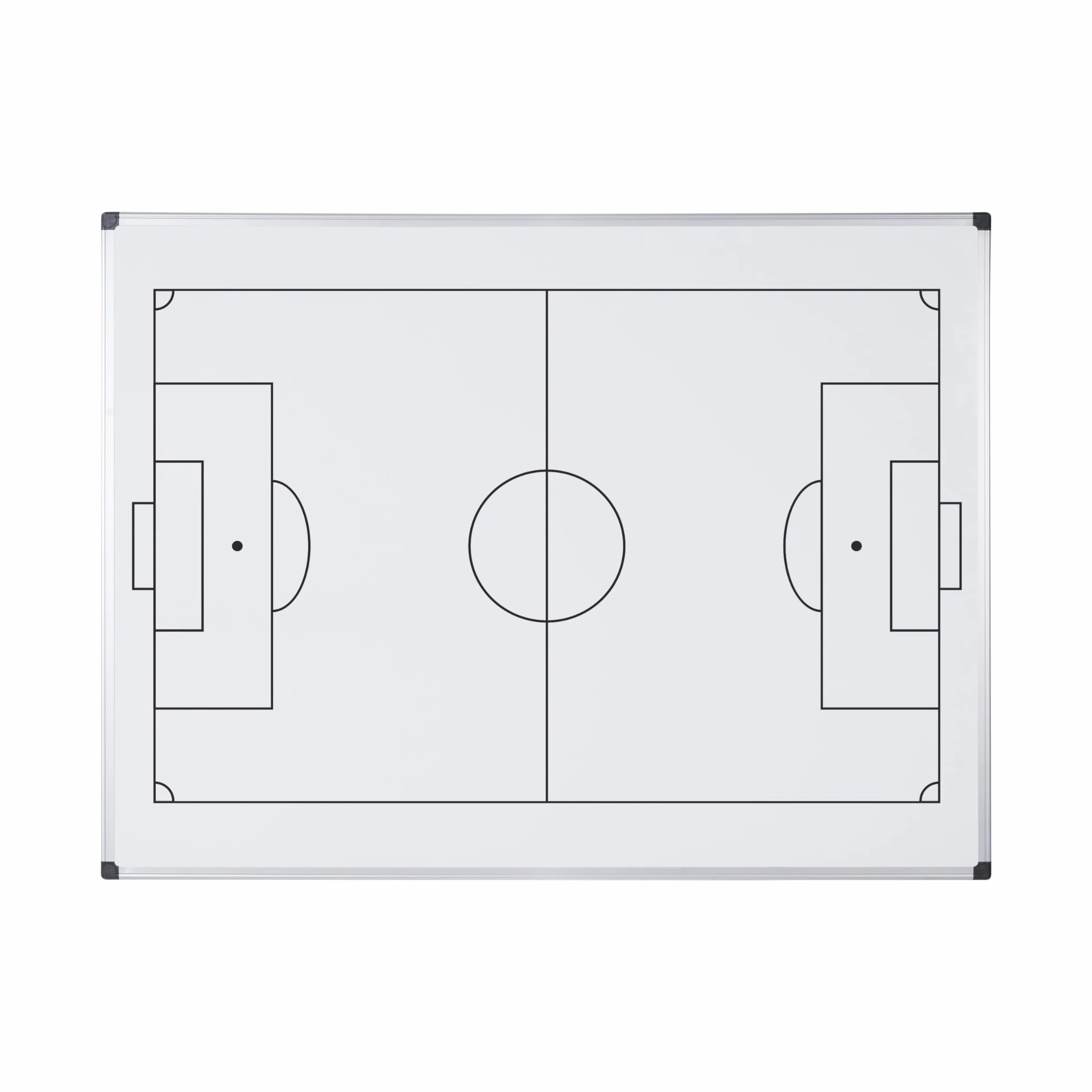 Bi-Office Maya Pizarra magnética de fútbol impresa - 600x900mm - Superficie de acero lacado con marco de aluminio