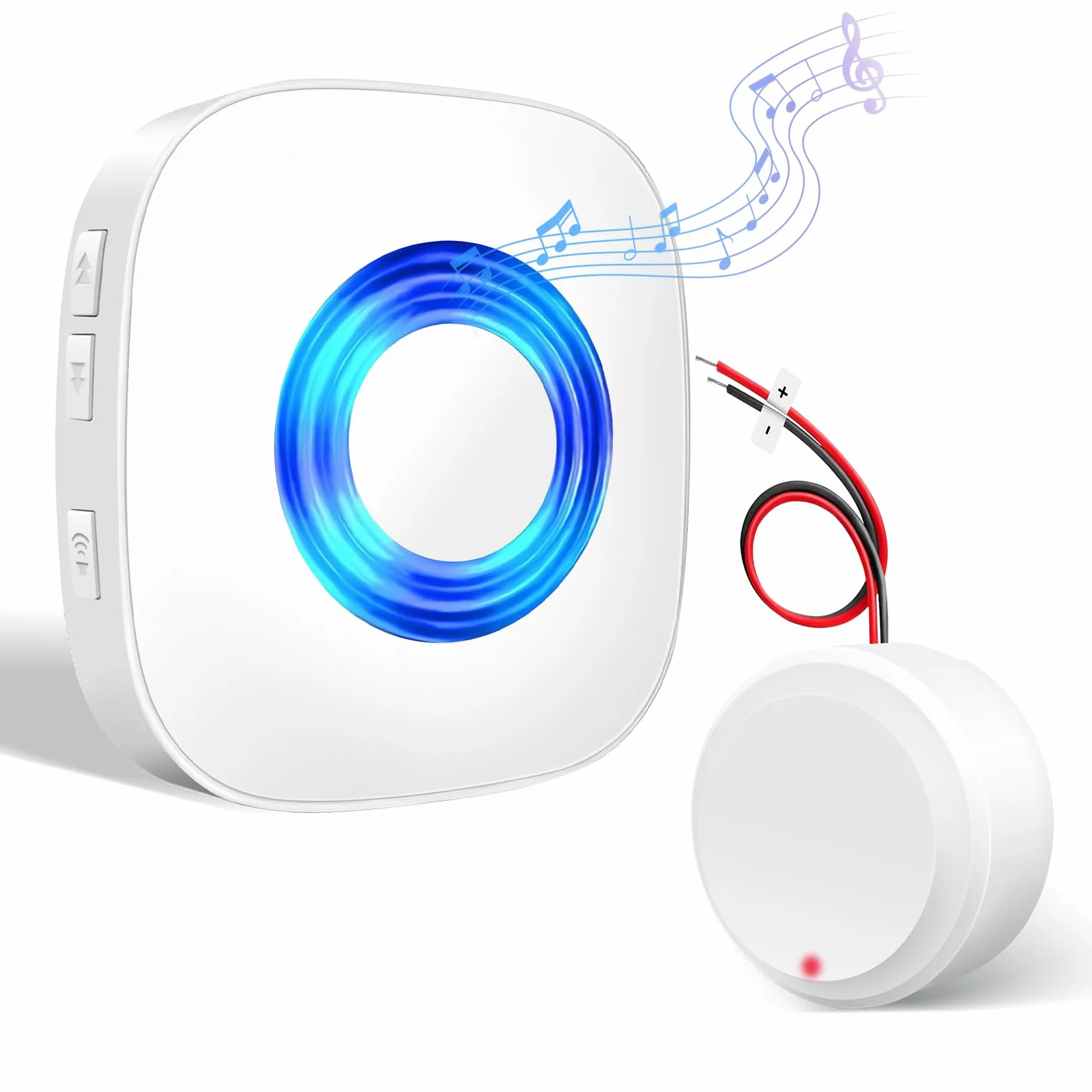Conjunto de Extensión de Señal Inalámbrica PHYSEN, Amplificador de Timbre y Campana, Reenvío de Timbre para Timbre Existente, Timbre para Dormitorio, Ático y Sótano, 1 Repetidor de Señal 1 Receptor