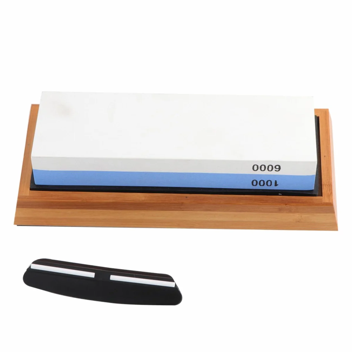 Piedra de Afilar de Doble Cara 1000/6000 Grano para Cuchillos | Whetstone, Base Antideslizante y Resistente al Calor, Uso Doméstico y Profesional