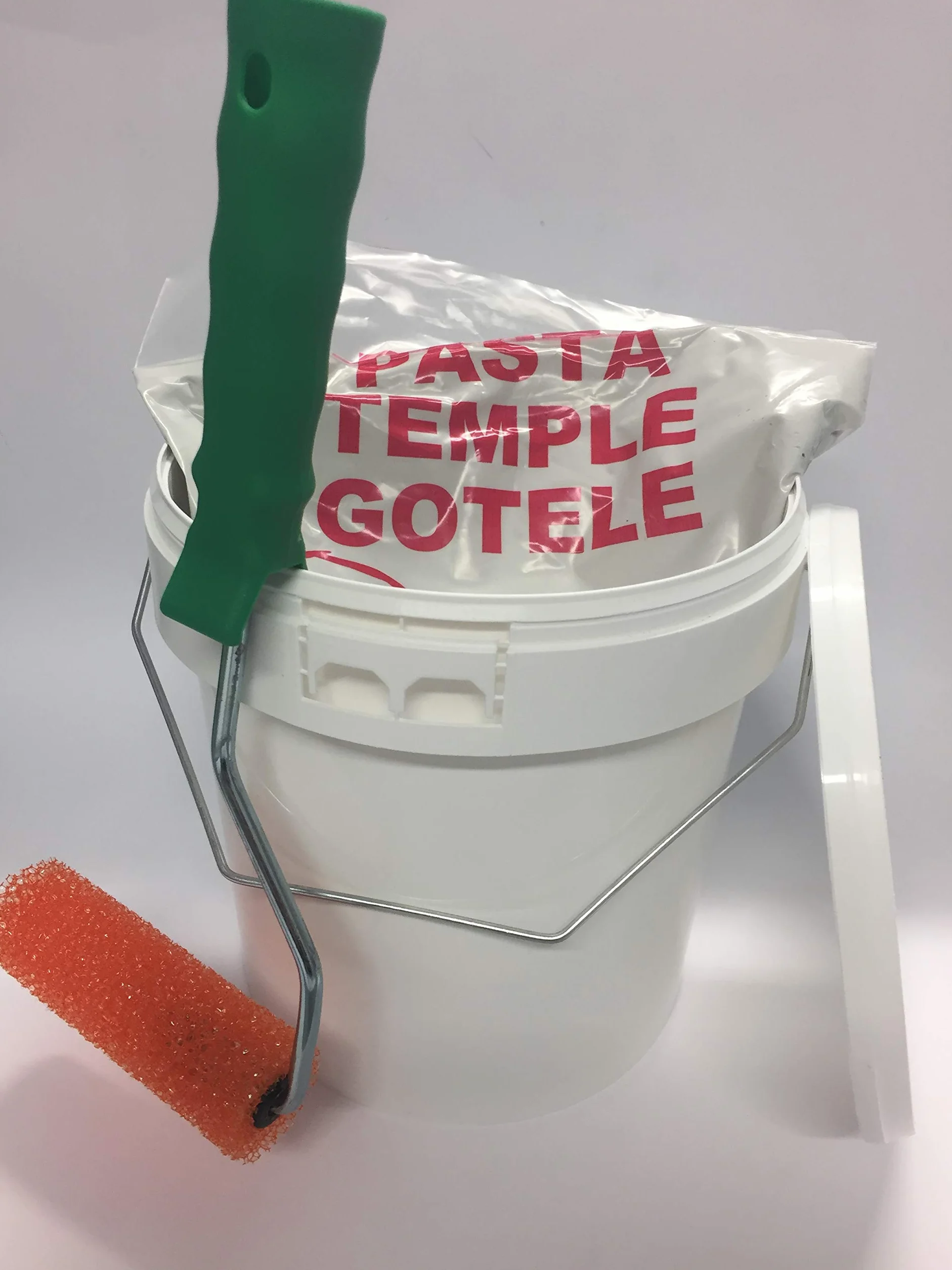 KIT GOTELÉ; 5 Kilos pasta de gotele + Bote 4 litros para mezclar + Rodillo especial efecto relieve
