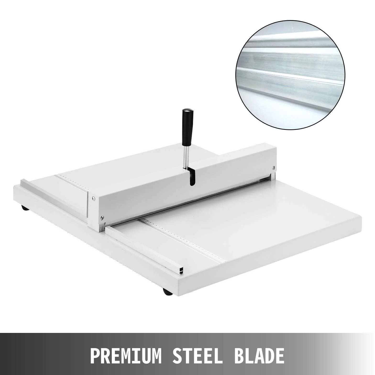 VEVOR Máquina Plegadora de Papel Manual 59,7 cm x 49,5 cm 460 mm Creasing Machine con Reglas de Posicionamiento para A4