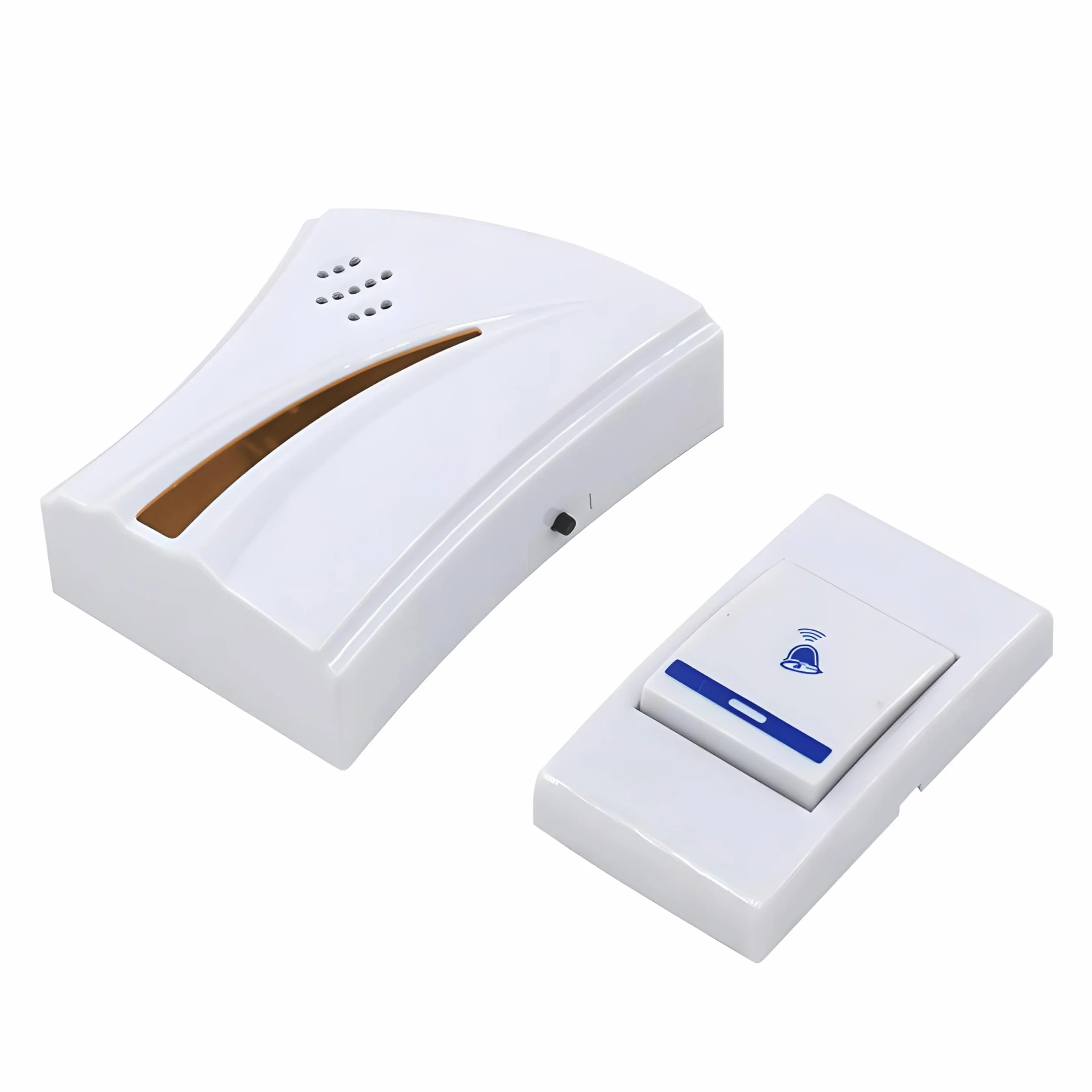 Retoo Timbre inalámbrico con alcance de 180 m y 32 melodías, timbre de puerta con niveles de volumen de 110 dB, timbre con receptor de enchufe, para apartamentos, jardín, juego de tonos de llamada