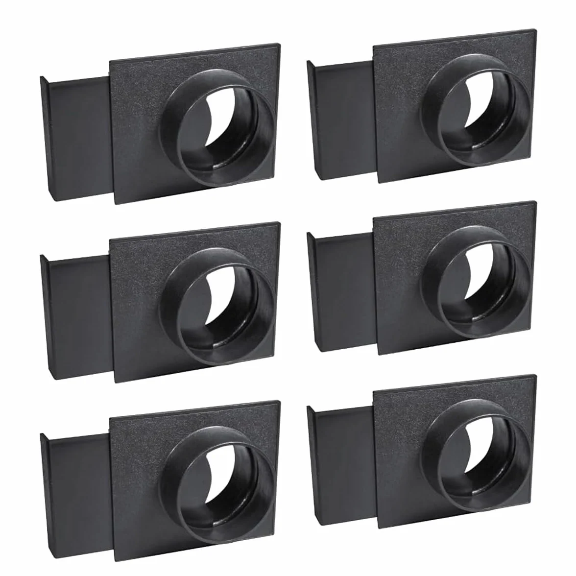 POWERTEC 70108-P6 - Puerta de explosión de 4 pulgadas para colector de polvo, accesorios de recogida de polvo, 6 unidades