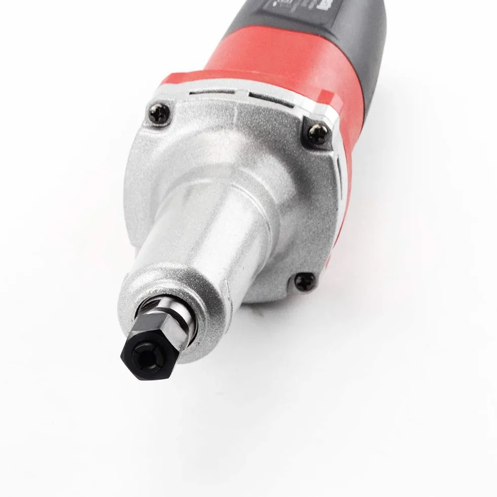 Amoladora Recta Eléctrica 750W con Velocidad Regulador 0-27000 RPM Herramienta de Pulido y Collet 6mm