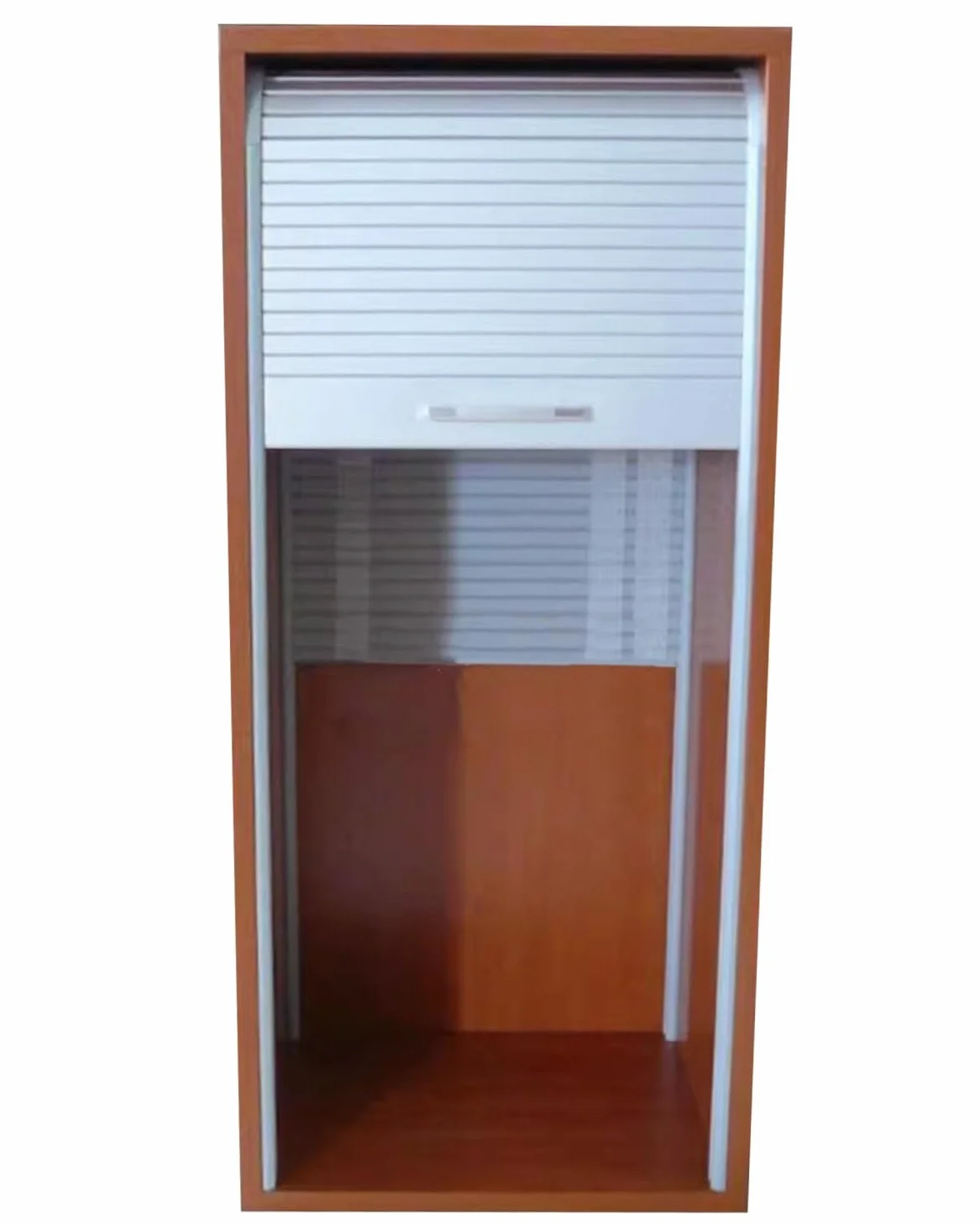 Kit de puerta de tambour para armarios de cocina, puertas correderas plegables de plástico, puerta enrollable para armarios y aparadores, se adapta a 65 x 75 cm