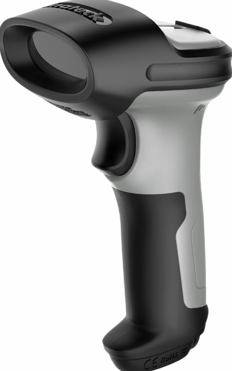 Inateck BCST-70 AI Escáner de Códigos de Barras Bluetooth 1D Inalámbrico Portátil con App y SDK, 180 días de Espera, Alcance 35 m