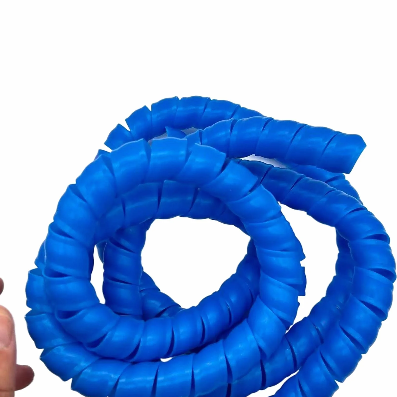 Protector de Manguera hidráulica Flexible de 5 Metros con Espiral for tuberías de Aceite Herramientas(Blue,ID 30mm)