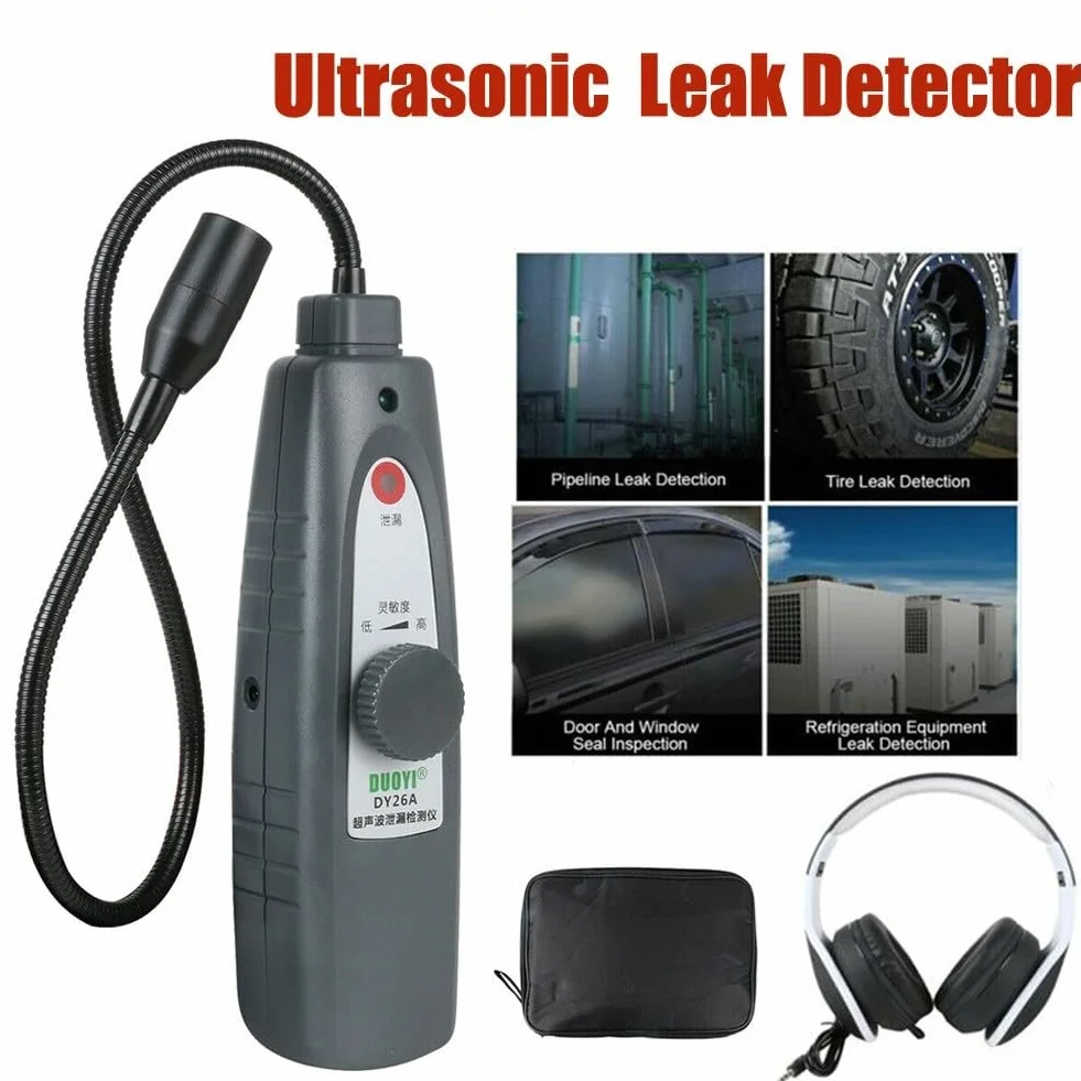 Detector de fugas de vacío ultrasónico para HVAC y automoción, detector de fugas, medidor de fugas de presión de aire, agua, gas, herramienta de diagnóstico de vacío