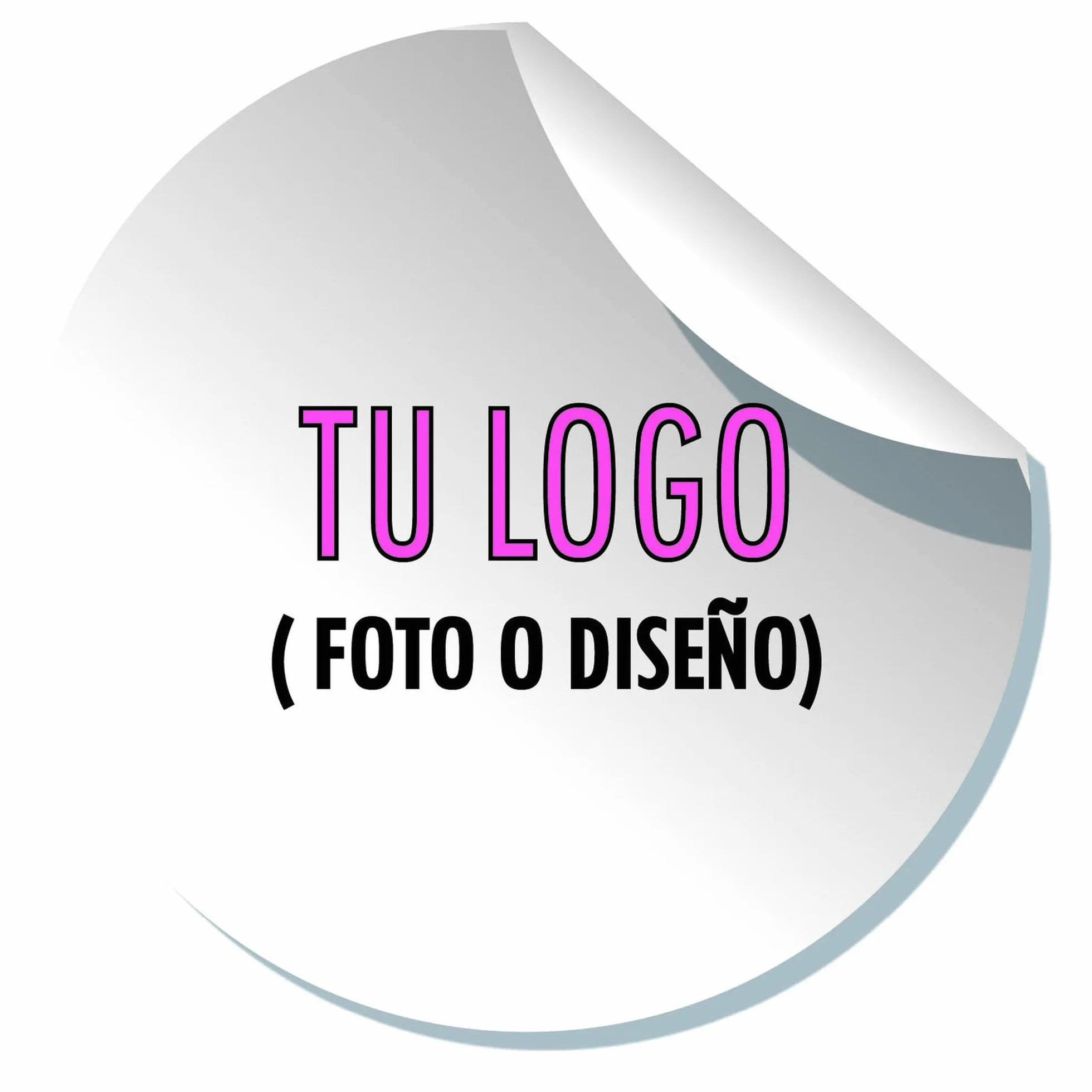 Pegatinas Personalizadas Multiusos 100 Stickers Redonda para Regalos, Eventos, Logo, Libros, Packaging