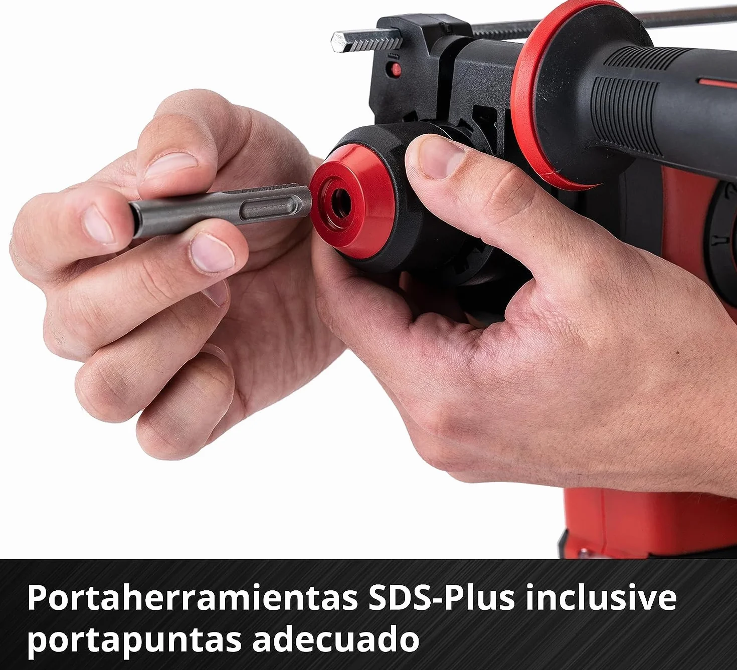 Einhell Martillo percutor a batería HEROCCO Power X-Change, Li-Ion, 18 V, 2.2 Joule, 18 Nm, motor sin escobillas, mecanismo impacto neumático, toma SDS+, incl. E-box, sin batería ni cargador