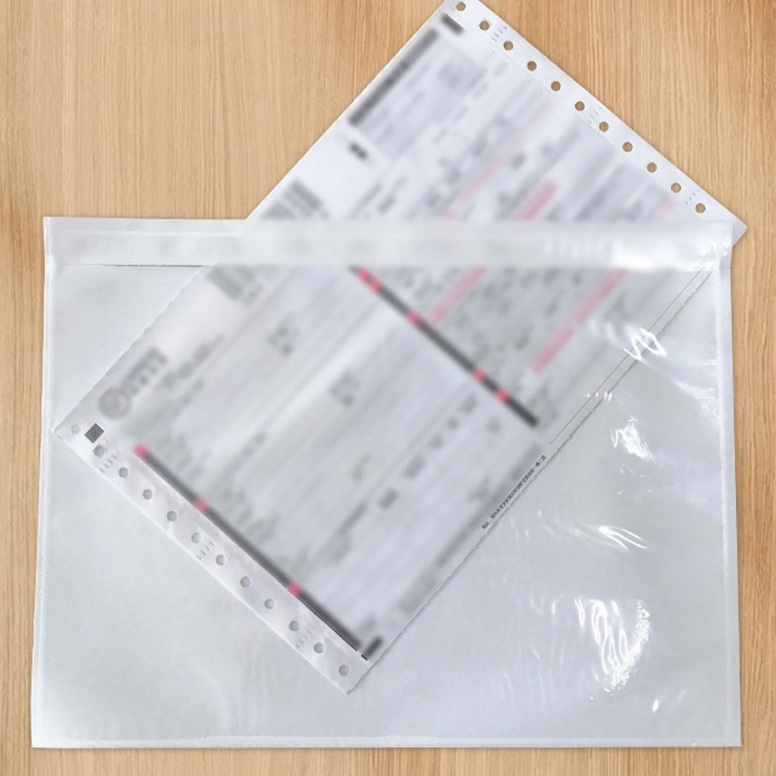 Bolsa Adhesiva Portadocumentos, Sobres Para Albaranes, Sobres Portadocumentos Adhesivos, Bolsa de Albaran, Guarda Albaranes, Facturas, Se Adapta a Documentos de Tamaño A5, 25 Piezas, Transparente