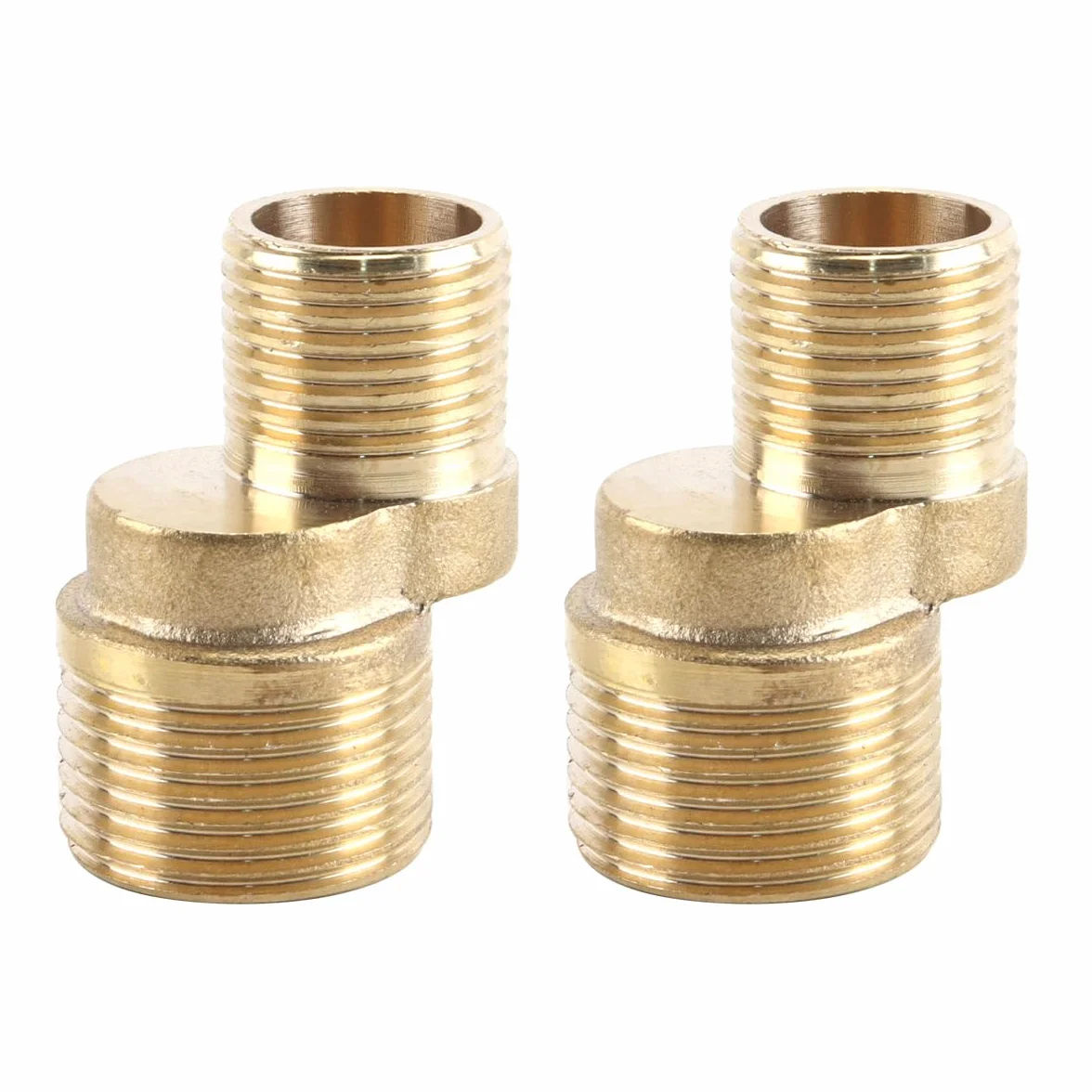 Adaptador de Grifo de Ducha 2 Unidades, Conector de Pared Flexible 1/2" 3/4" Rosca Externa Accesorio Baño Cocina