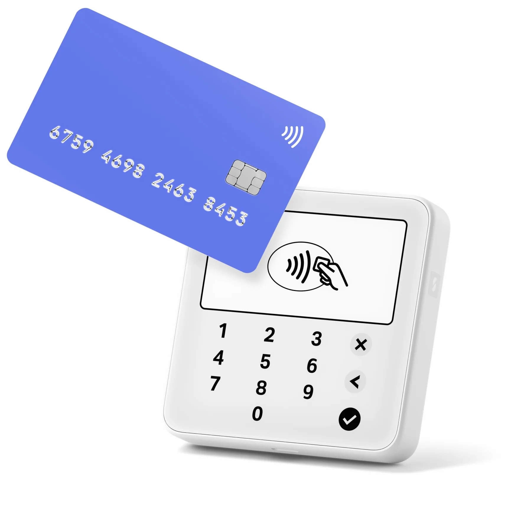 SUMUP Solo Lite datáfono blanco tamaño bolsillo pagos contactless tarjetas crédito débito Apple Pay Google Pay