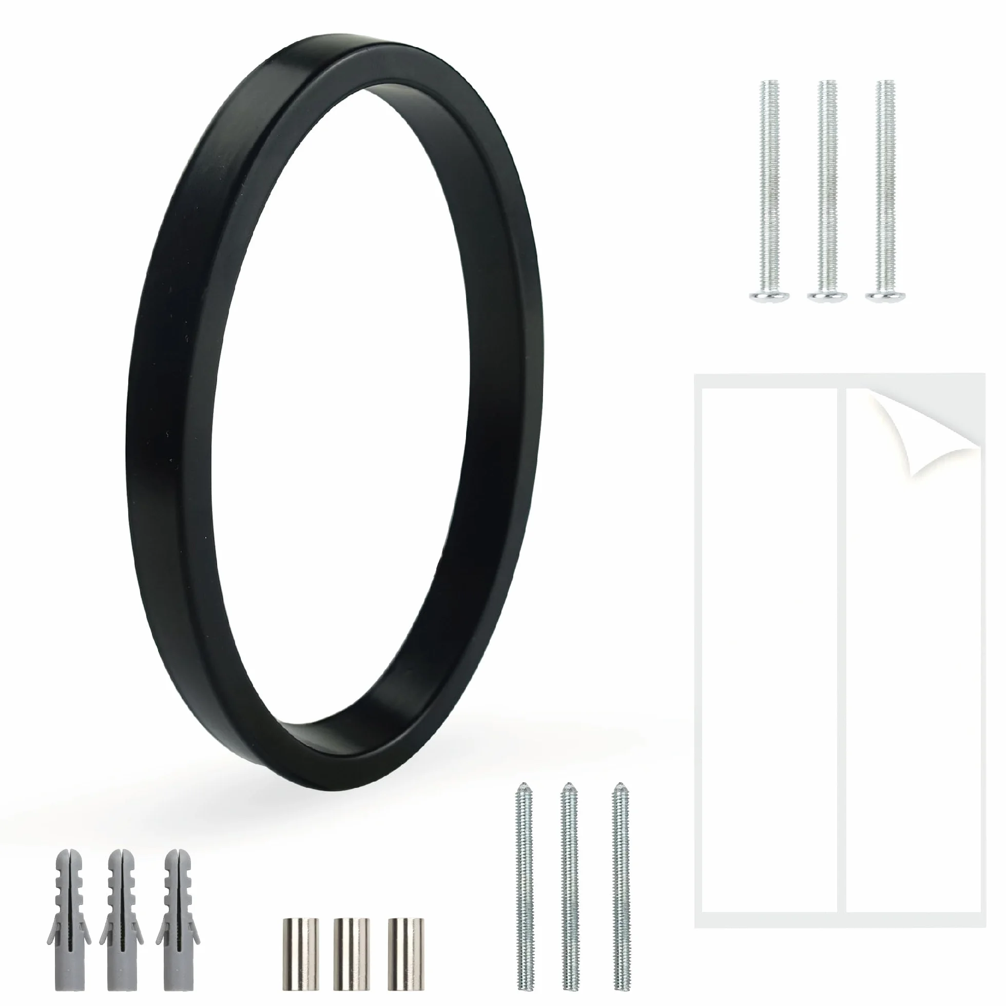 HASWARE Número De Casa Flotante: 5 Pulgadas (12cm) Números De Puertas Modernos - SeñAlizacióN Para La Oficina De Correos De La Calle (0, Negro)