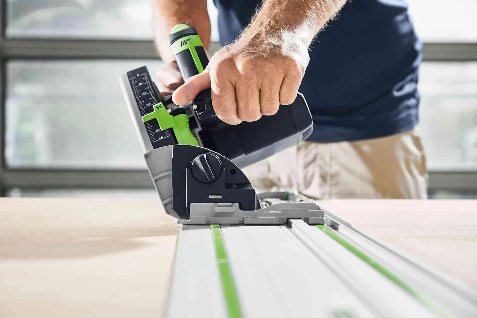 Festool Sierra de inmersión TS 55 F-Plus Master Edition (con hojas de sierra, astillas, ventana de visualización, llave Allen) en Systainer