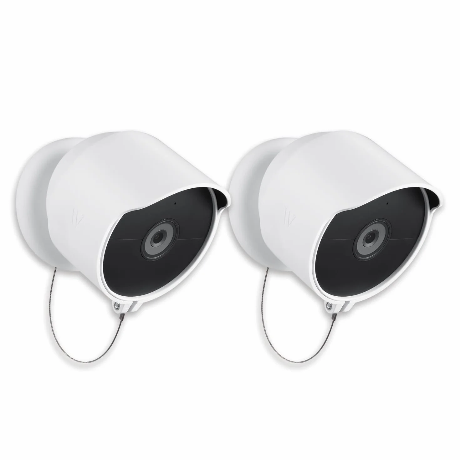 Wasserstein Soporte antirrobo para Google Nest CAM Exterior o Interior, batería – Hecho para Google Nest (Paquete de 2) (cámara no incluida)