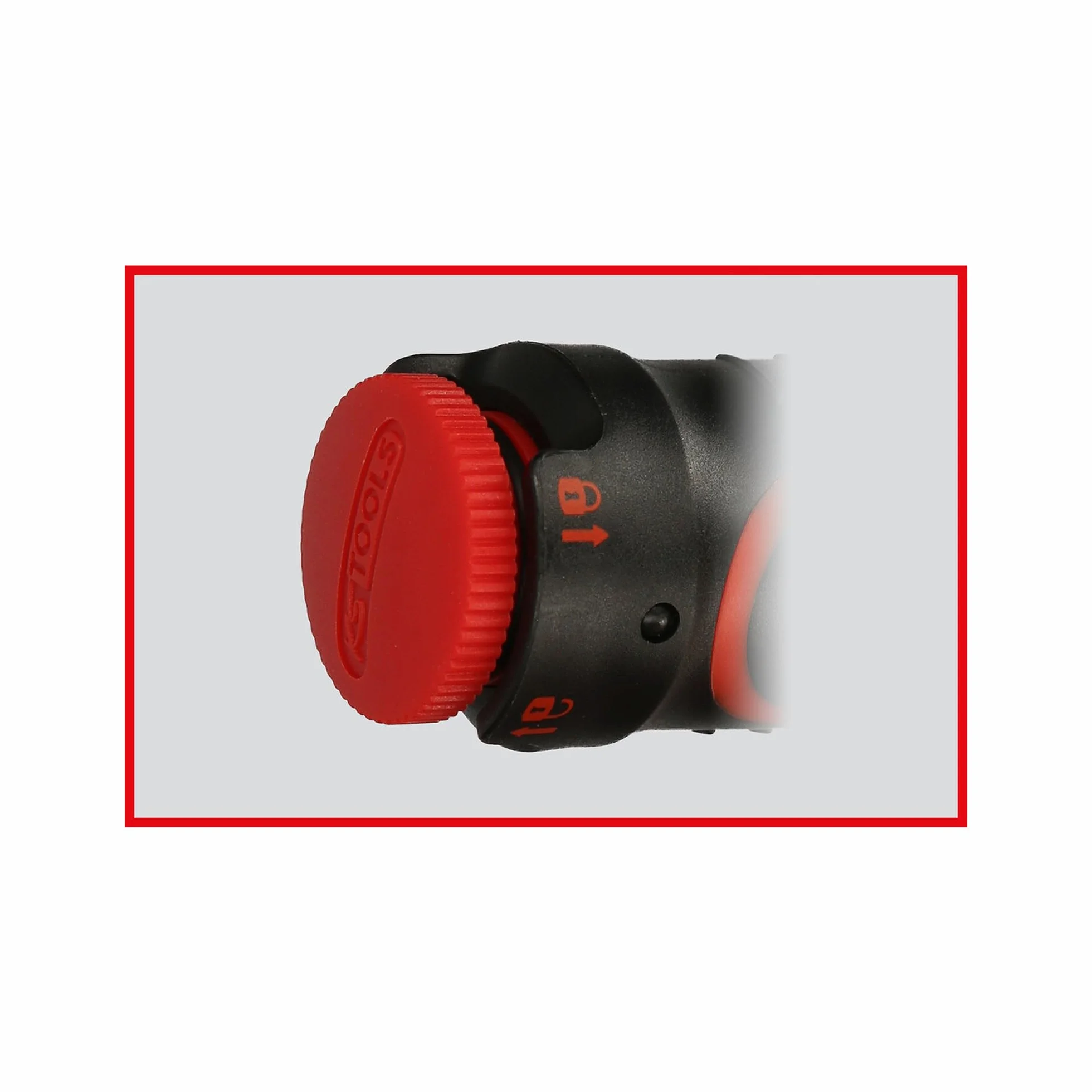 KS Tools 516.1442 1/2" Llave dinamométrica ERGOTORQUE®precision con cabezal de carraca de cambio de posición por mando giratorio 40-200Nm