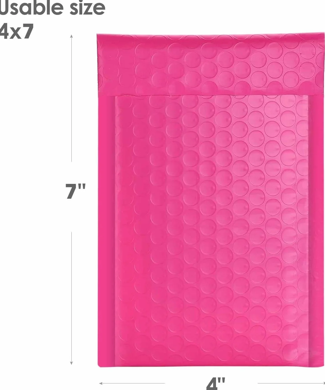 Sobres de burbujas de polietileno 10,2 x 17,7 cm 4 x 7 pulgadas a granel para envío embalaje correo