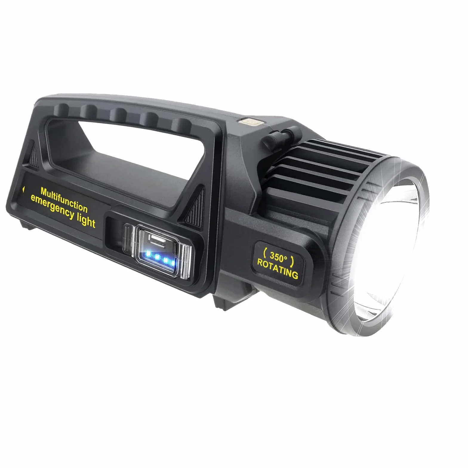 LETOUR Linternas LED Alta Potencia,350000LM Linterna LED Recargable 9 Modos Linterna Potente Linternas Alta Potencia Recargable Flashlight Luz Emergencia Casa para Camping
