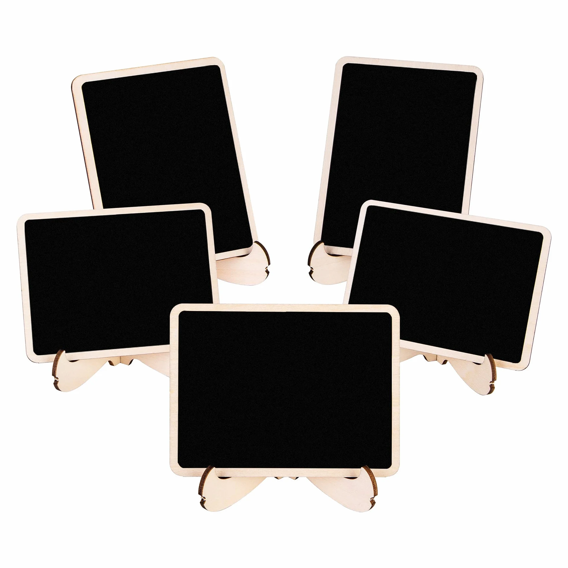 Amazon Basics Minipizarras de madera 20 unidades 10an x 7.6al cm Negro
