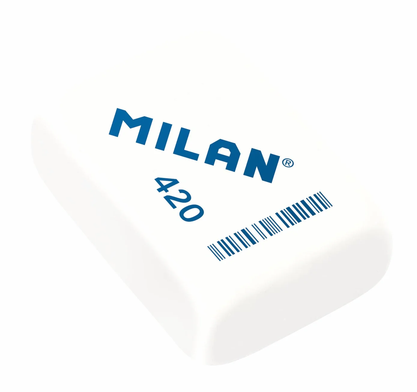 MILAN BMM9221 Pack de 3 gomas de borrar, blanco y rosa