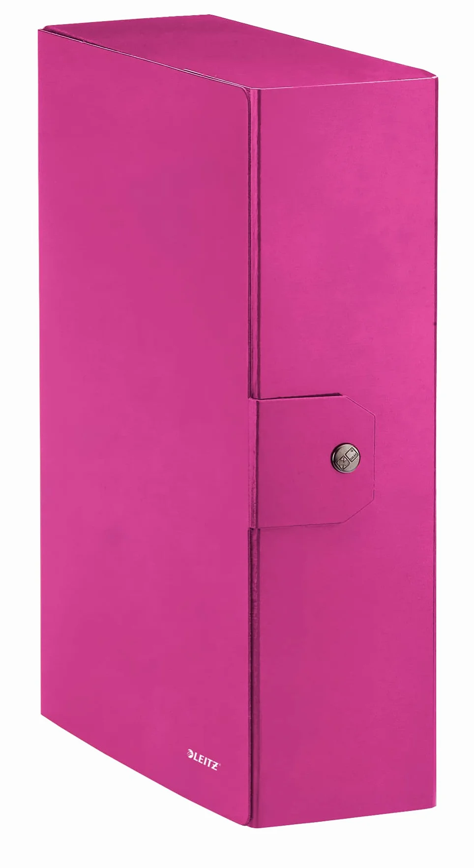 Leitz WOW Caja Cierre de Botones Cartón Plastificado 25x35 Fucsia Metallizzato Dorso 10 cm