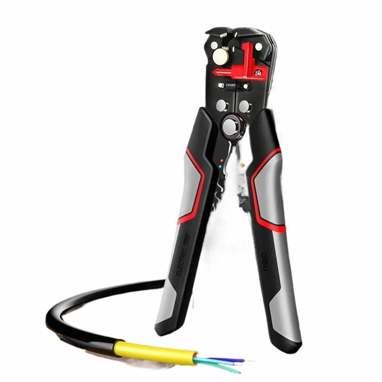Pelacables automático, cortador de cables multifuncional, herramienta especial for electricistas, crimpadora de cables, herramienta manual(8 inches DL2017)