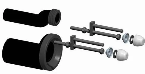 Sanit 58.925.00..0000 accesorio de inodoro - Accesorios de inodoros (Negro, 1 pieza(s))