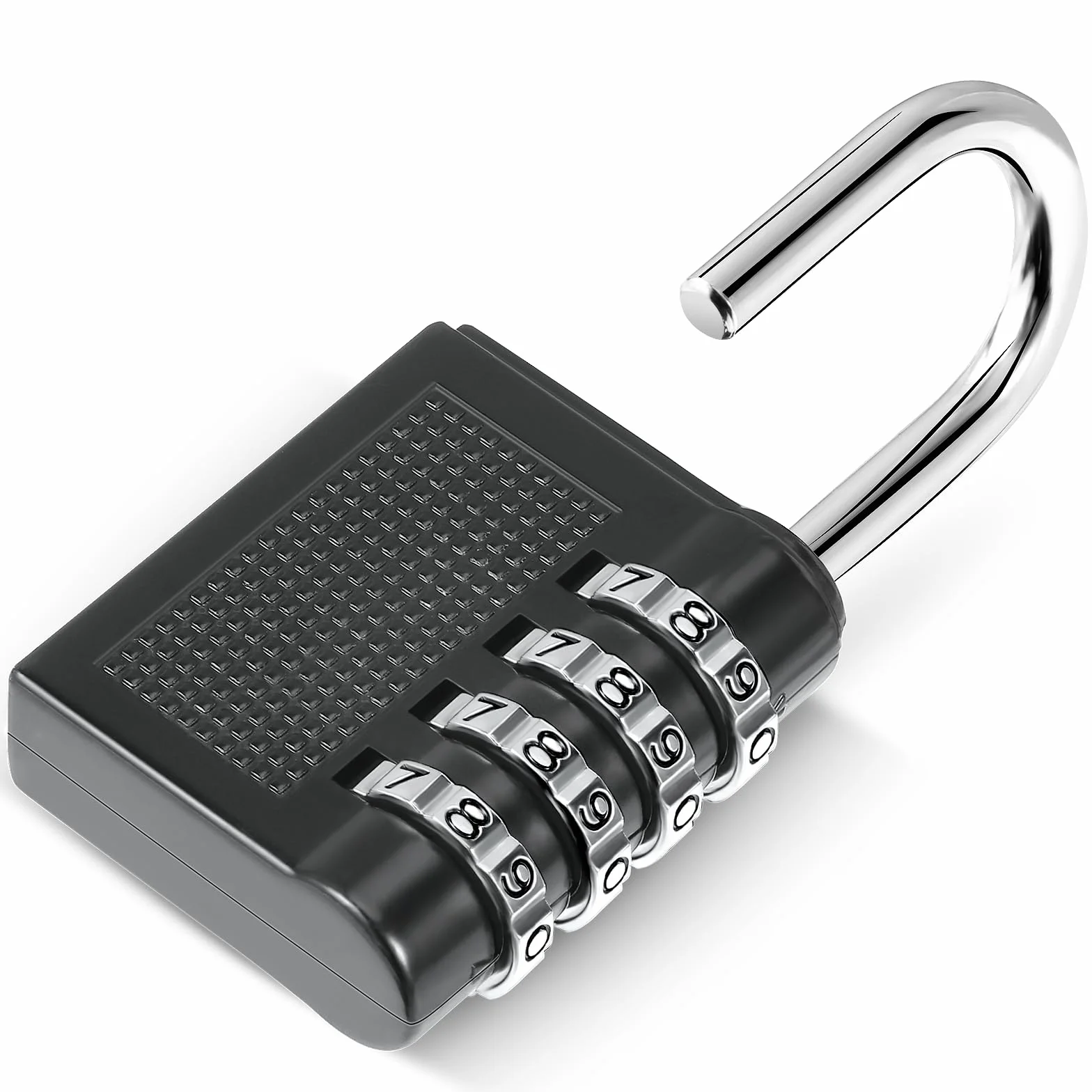 Oderra 4 Dígitos Candados de Combinación, Candado Taquilla, de Seguridad de Aleación de Zinc Adecuado para Dormitorios, Gimnasios, Cobertizos, Almacenes, Portones