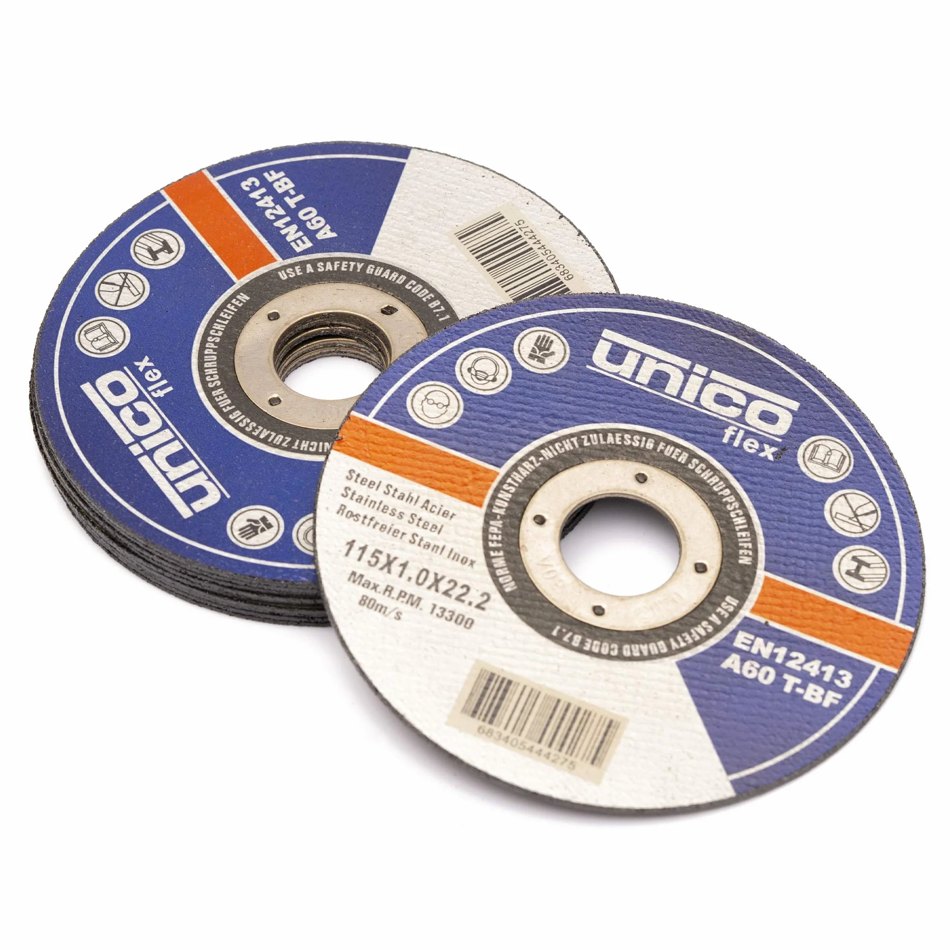 50 discos de corte 115 de metal, 50 discos de corte de 115 x 1,0 mm, discos flexibles 115 de metal fino de 1 mm, orificio: 22,23 mm, para amoladora angular o de corte
