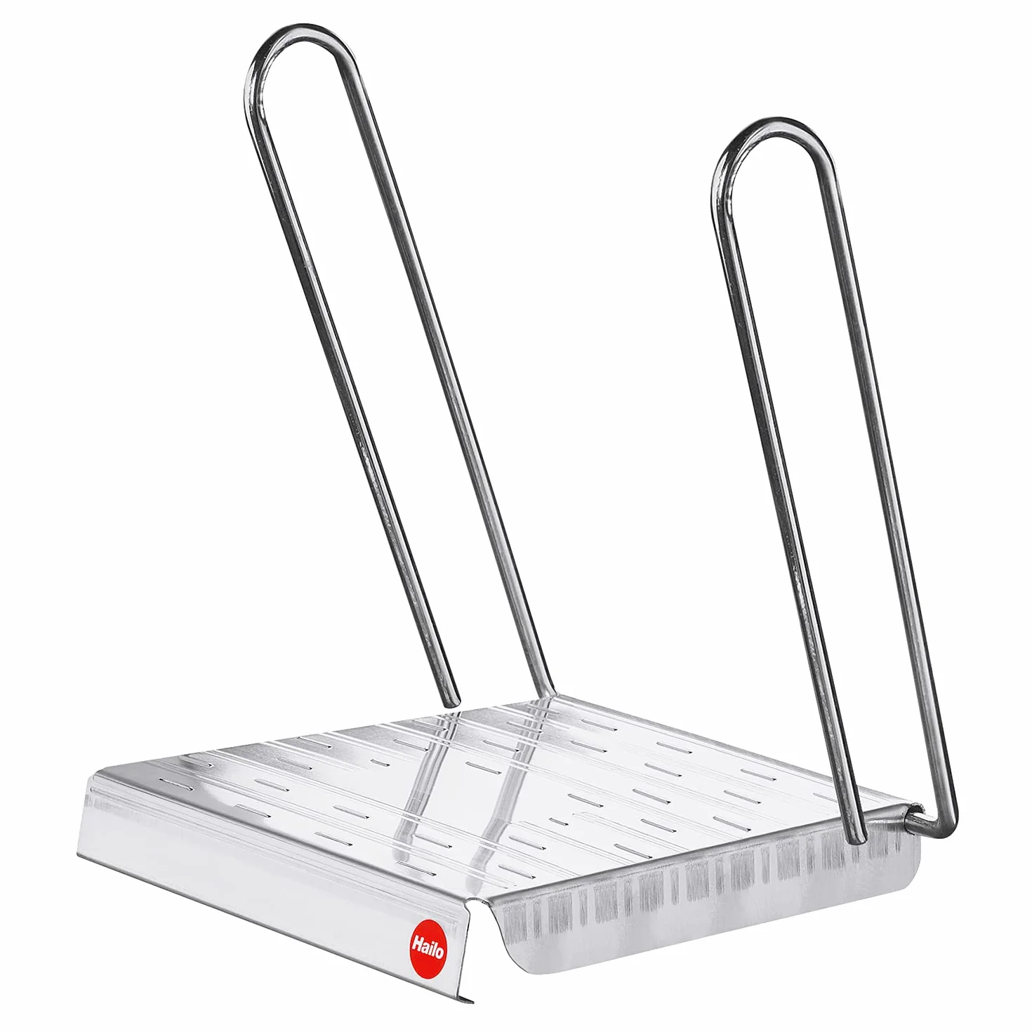 Hailo 9950-001 - Plataforma de trabajo antideslizante de aluminio para escalera