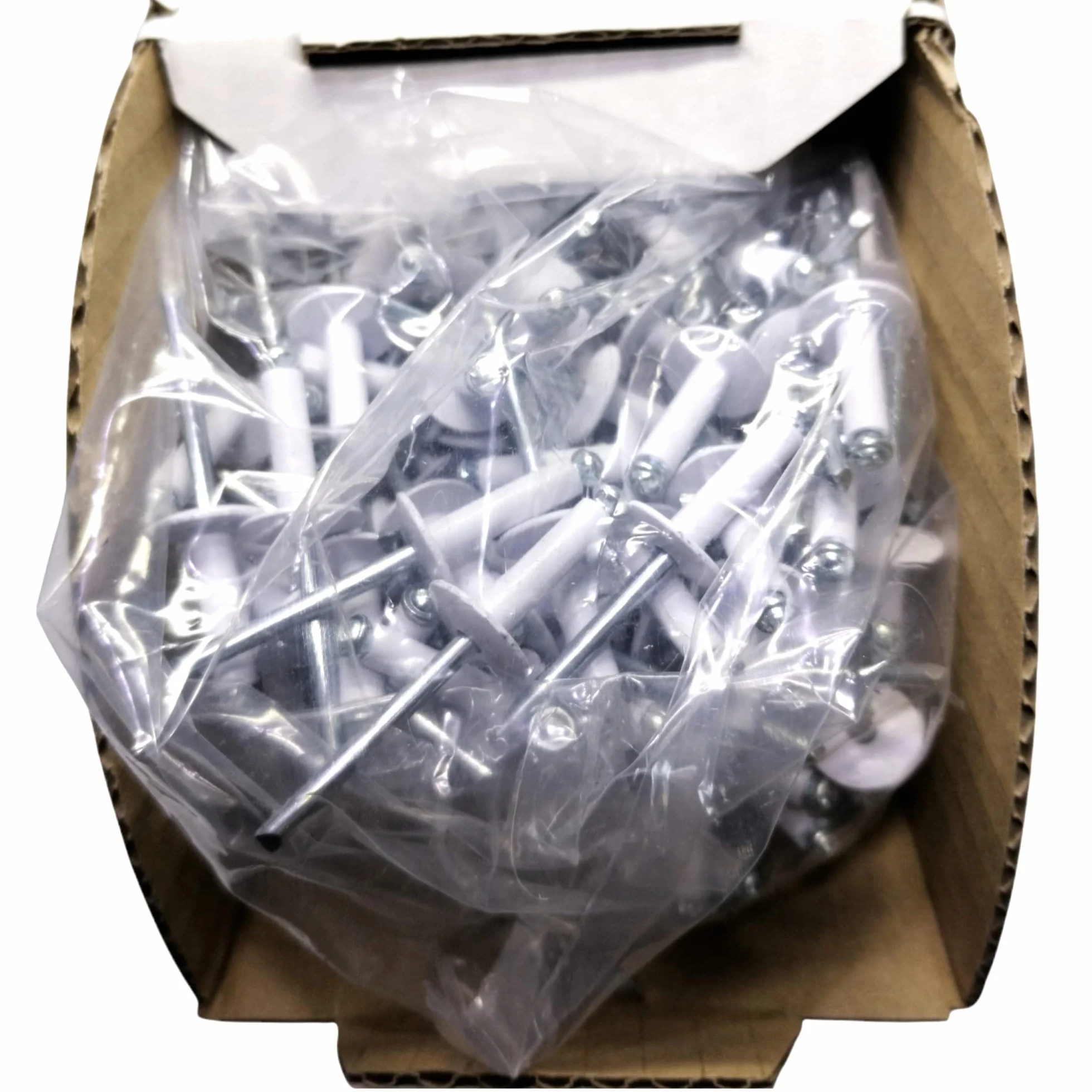 250x Remaches de Flor Ala Ancha Blancos 4,8 x 18 mm – Remaches de Aluminio y Acero SIO – Cabeza Grande Decorativa – Alta Resistencia y Fijación Segura