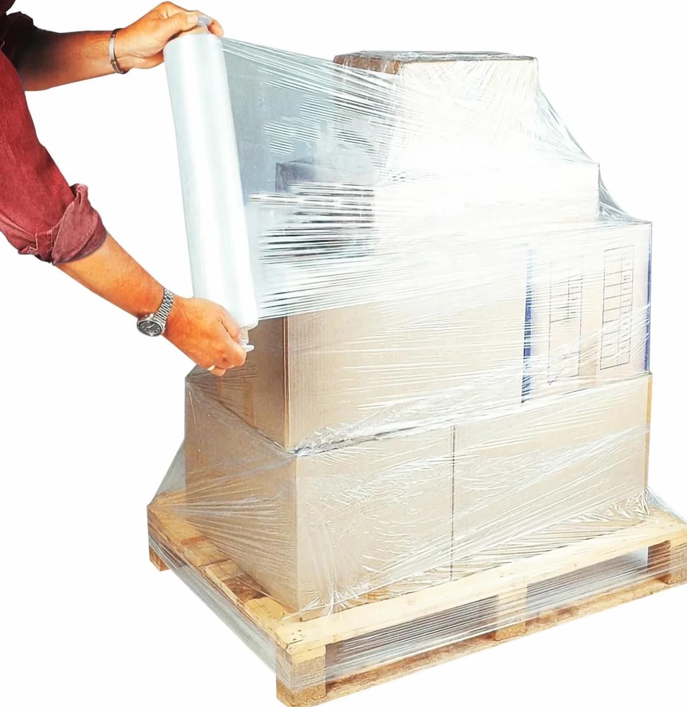 Film Estirable Transparente Alta Resistencia 6 Rollos + 2 Tacos para Embalaje Protección Envíos Almacenaje