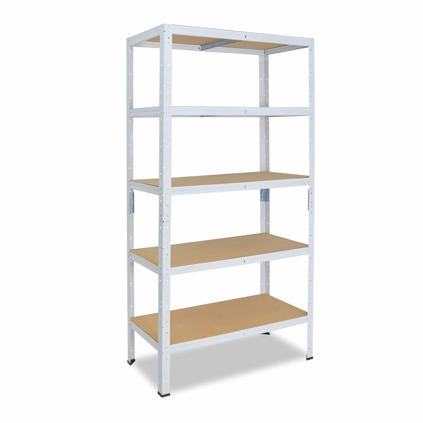 shelfplaza Home 180x80x40 cm Estantería Pesada en Blanca con 5 baldas y 175 kg de Capacidad de Carga por balda