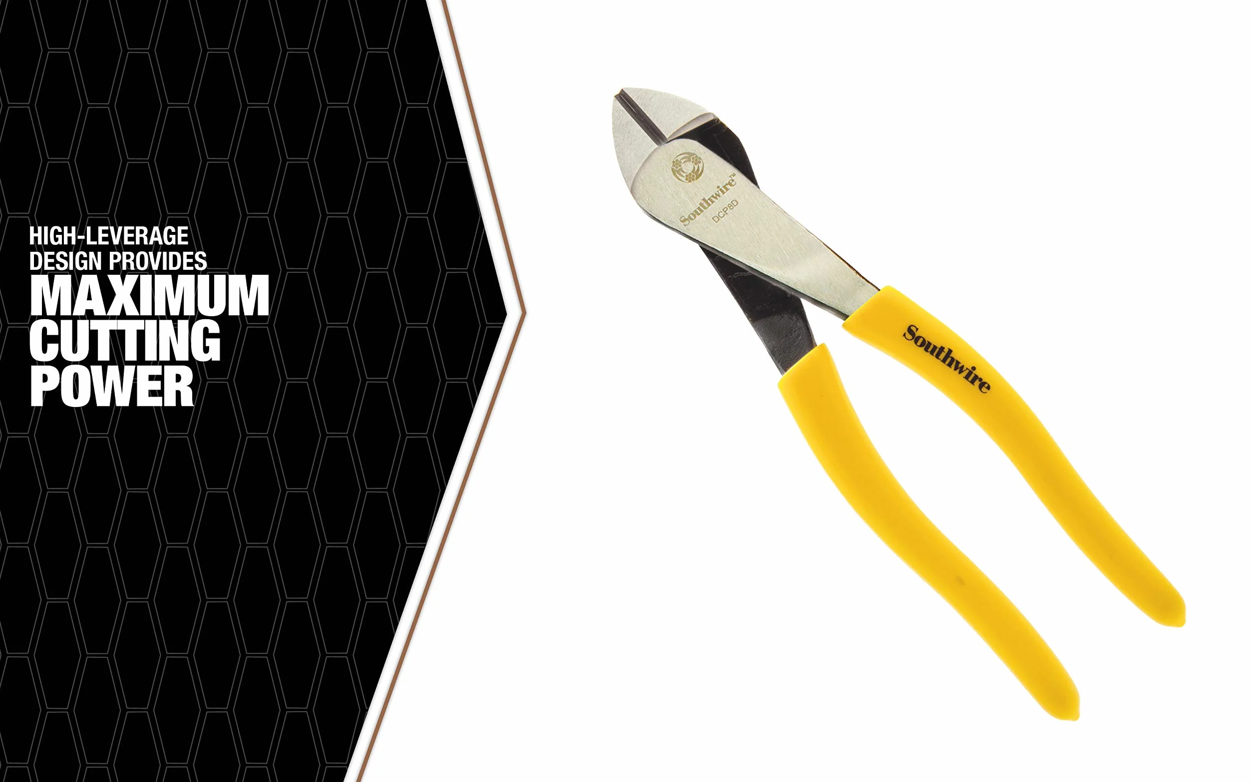 Southwire - 58289440 Tools & Equipment DCP8D Alicates de corte diagonal de alto apalancamiento de 8 pulgadas con asas sumergidas