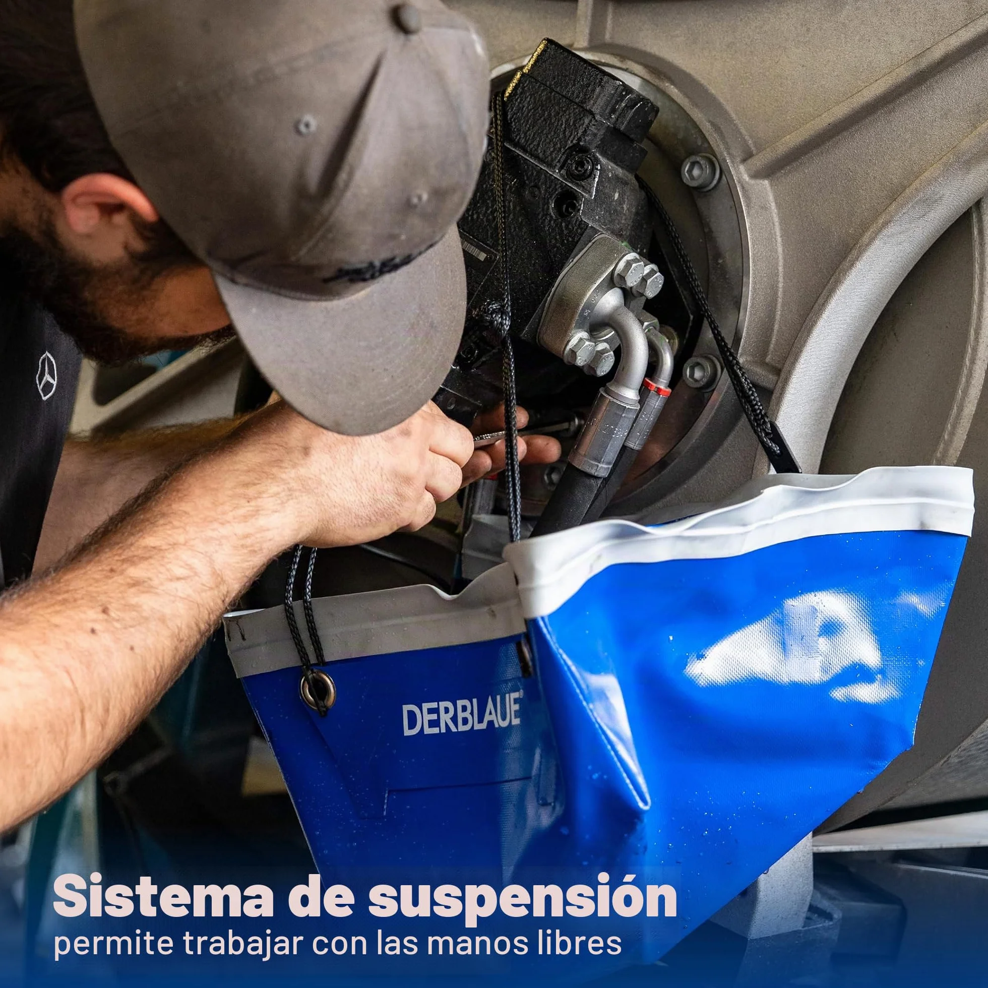 DERBLAUE® Bañera profesional – Bandeja recogedora para trabajar con H20 e HYD
