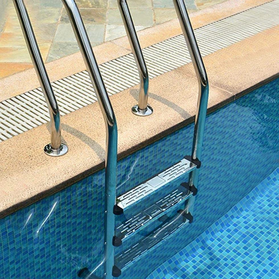 Jingyi Peldaño Sólido y Duradero de Acero Inoxidable para Escalera, Reemplazo del Pedal de Cubierta para Piscina y SPA