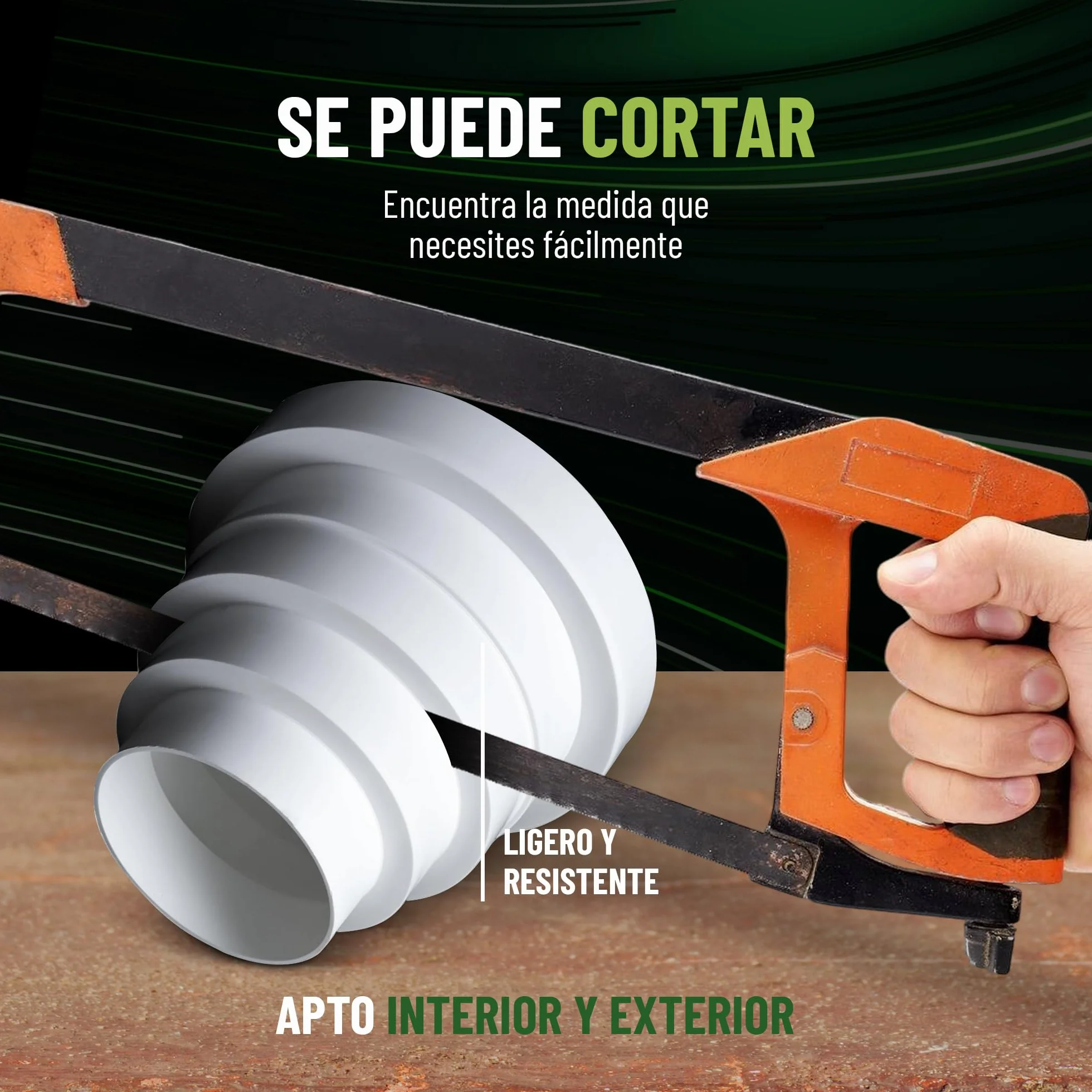 CONTROL GARDEN Pack x 2 Reductor Universal para Sistemas Ventilación Blanco - Acople Conector para Conductos Ventilación Diámetro Ø 80 100 120 125 150 mm - Reductor Tubo