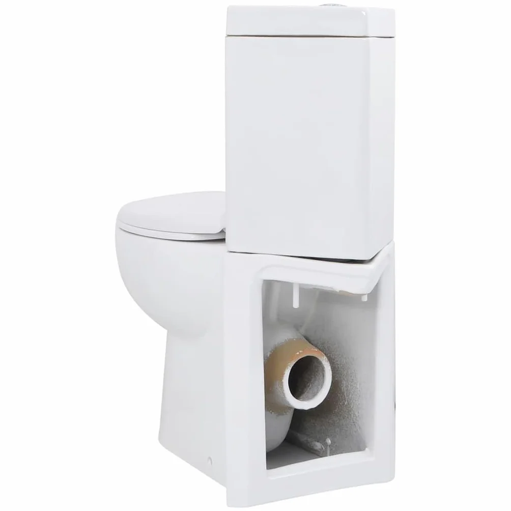 Genérico Inodoro WC de Esquina cerámica Blanco,Bricolaje,Fontanería,Piezas para fontanería,Baños y bidés,Baños-141133