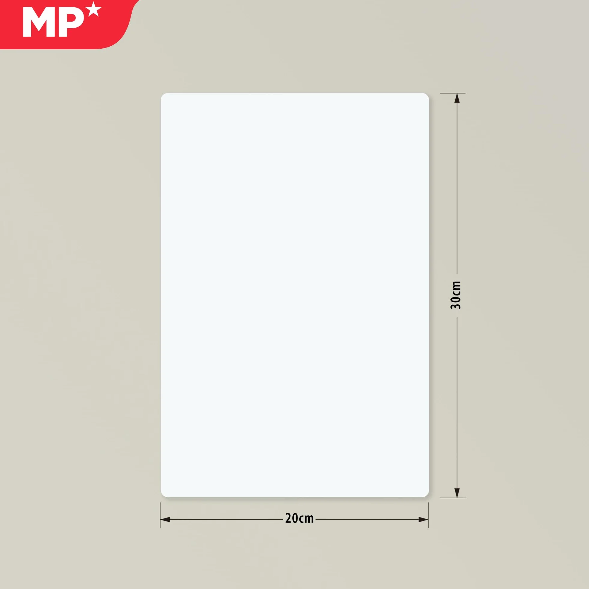 Pizarra Magnética 20x30cm Flexible para Oficina y Escuela