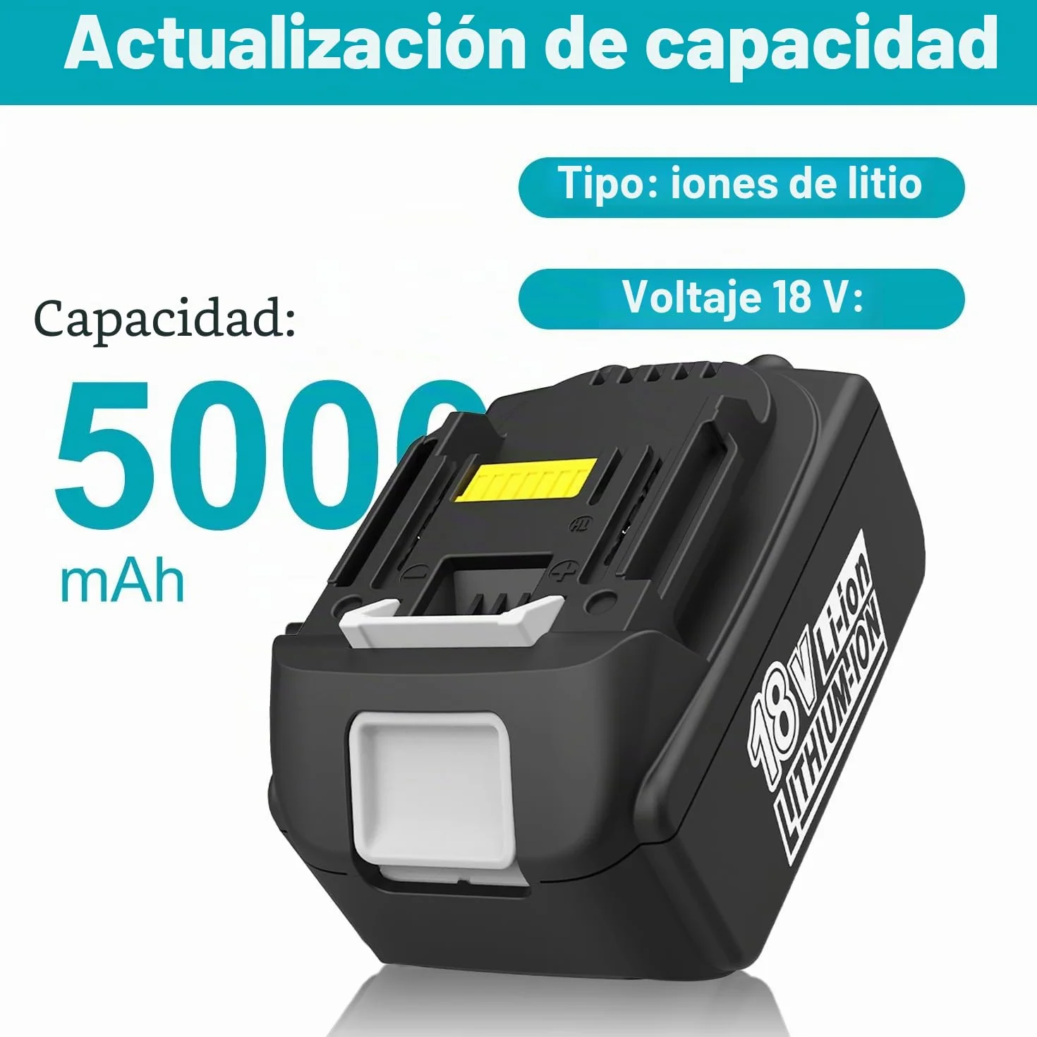 Energup Batería 18V 5.0 Ah con Cargador para Makita Batería 18V BL1850 BL1840 BL1830 BL1820 Compatible con Makita Cargador DC18RA DC18RC DC18RD