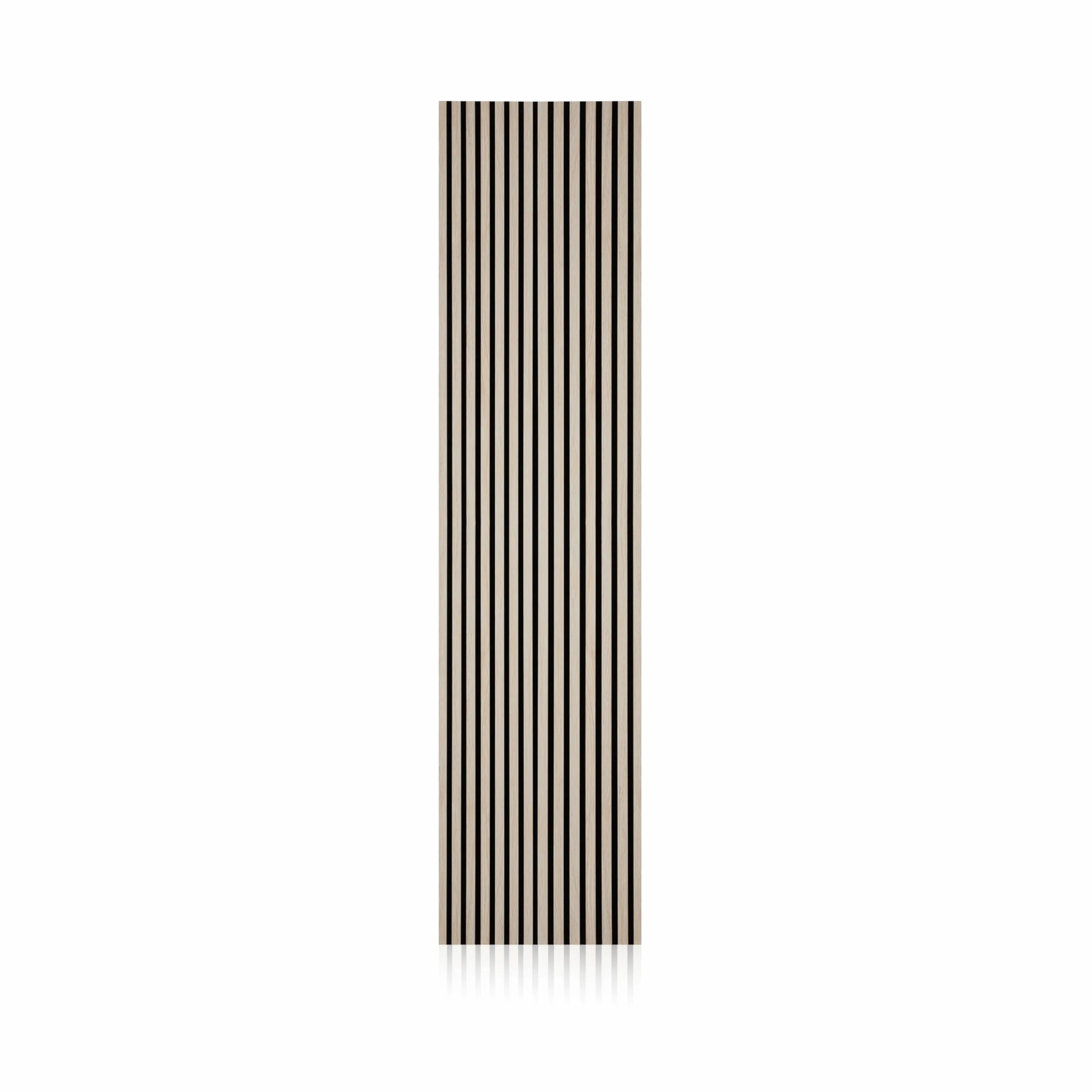 duehome |Noiseless, Pack 2 Paneles Termo-Acústicos, Panel Aislante, Revestimiento decorativo, Acabado en Roble con base en Negro, Medidas: 60 cm (Ancho) x 240 cm (Alto) x 2,2 cm (Fondo)