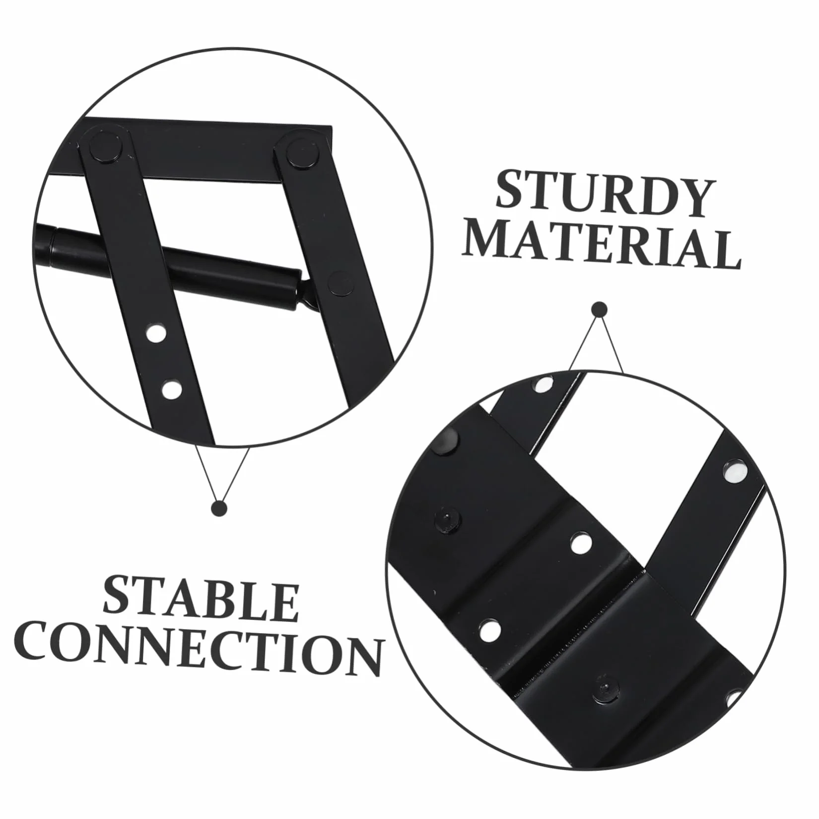 HEMOTON Soporte Elevador de Muebles de Hierro Negro Resistente Estructura Fuerte y Optimización de Espacio para Mesa Baja Funcional y Telescópica