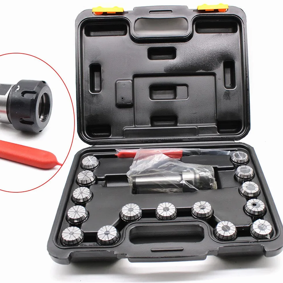 Juego de alicates de sujeción para fresadoras Collet Chuck, juego de alicates de sujeción industrial, juego de alicates de sujeción industrial, alta precisión, fresadoras CNC, herramientas Mk3, M12,